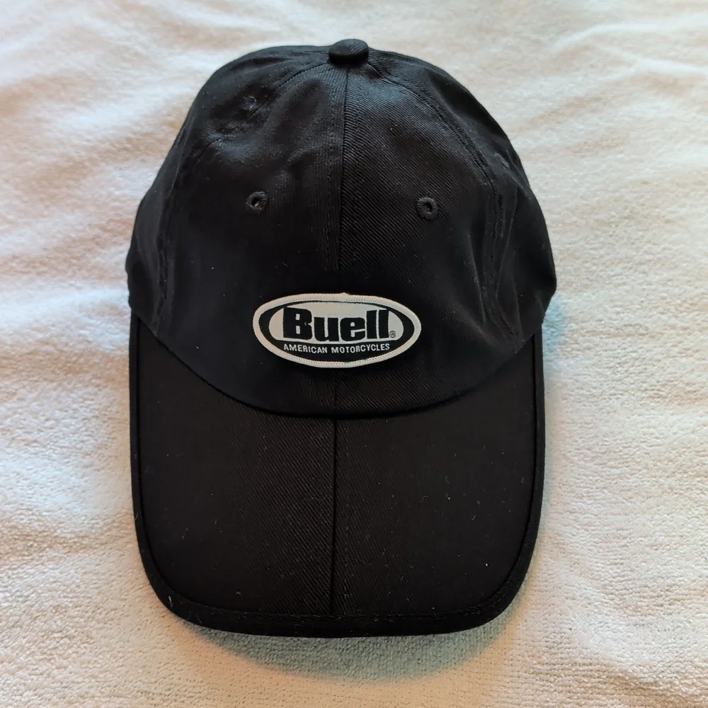 Buell Black Foldable Brim Cap - Men Accessories - Picture 1 of 8